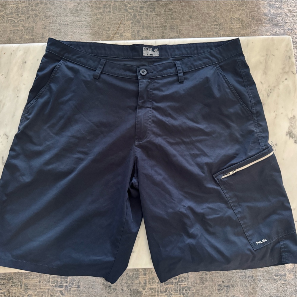 Huk Men's Dark Blue Cargo Pants